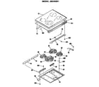 GE JB579GR1 cooktop diagram