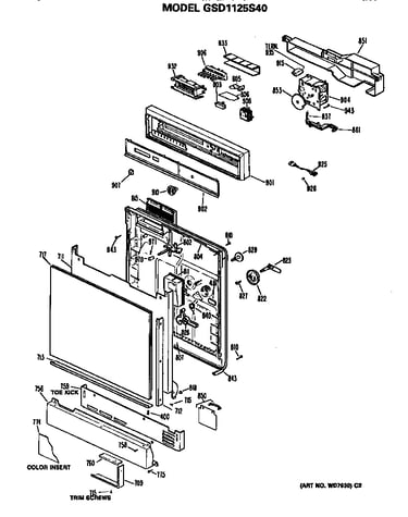 Front/control panel