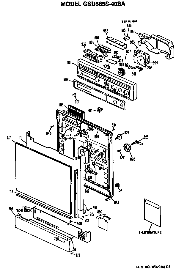 Front control/panel