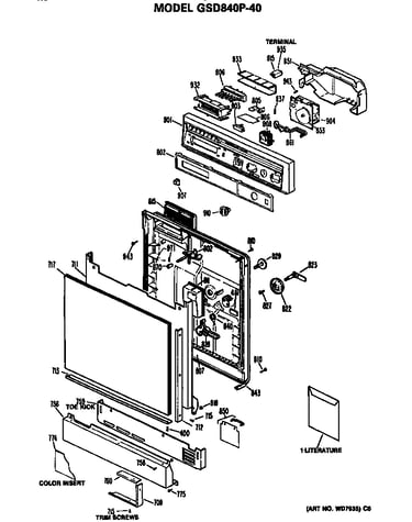 Front/control panel
