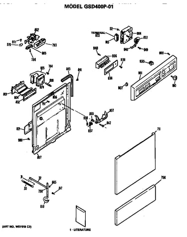 Front/control panel