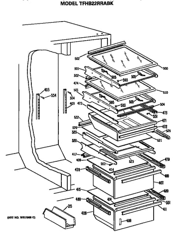 Refrigerator shelves