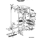 GE TFE20DMA freezer section diagram