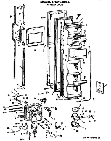 Freezer door