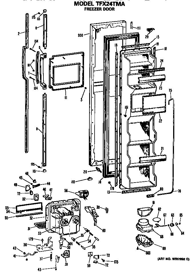 Freezer door