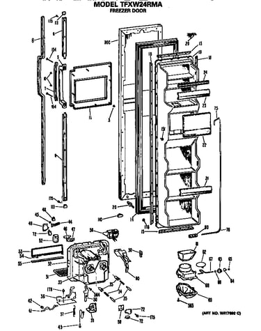 Freezer door