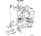 GE TFX22ZMA freezer section diagram
