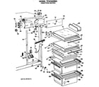 GE TFXC22ZMA fresh food section diagram