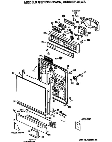 Front/control panel