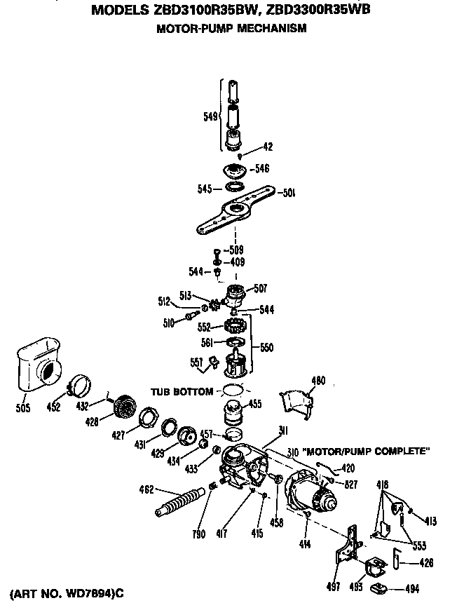 Motor/pump