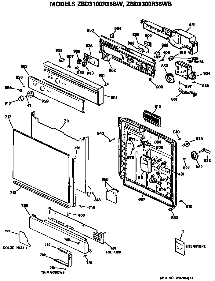 FRONT/CONTROL PANEL