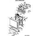 GE GSD603P-25AW front/control panel diagram