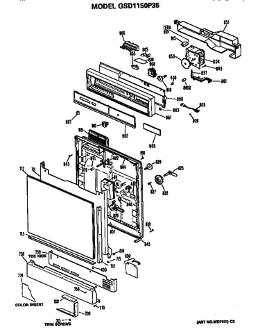 Front/control panel