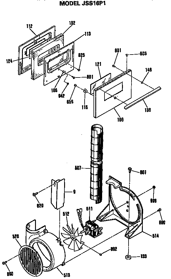 Door and exhaust