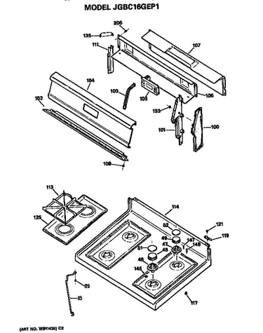 Cooktop and backsplash