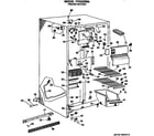 GE TFE22ZMA freezer section diagram