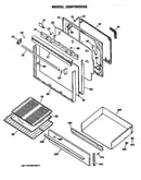 Door and broiler assembly