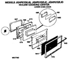 GE JGHP57GEJC lower oven door diagram