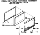 GE JGHP57GEJB upper oven door diagram