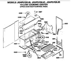 GE JGHP57GEJB upper oven body/control panel diagram