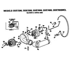 GE DDE7900MCL blower and drive diagram