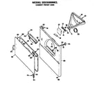 GE DDC5000MCL cabinet front diagram