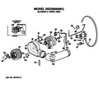 GE DDC5000MCL blower and drive diagram