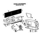 GE DDC5000MCL backsplash and coin box diagram