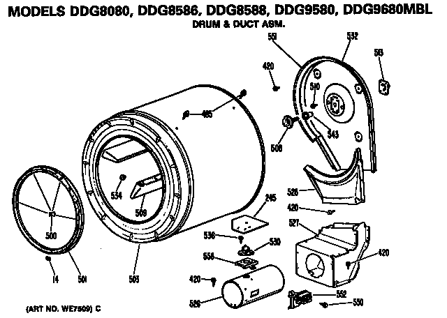 DRUM AND DUCT ASSEMBLY
