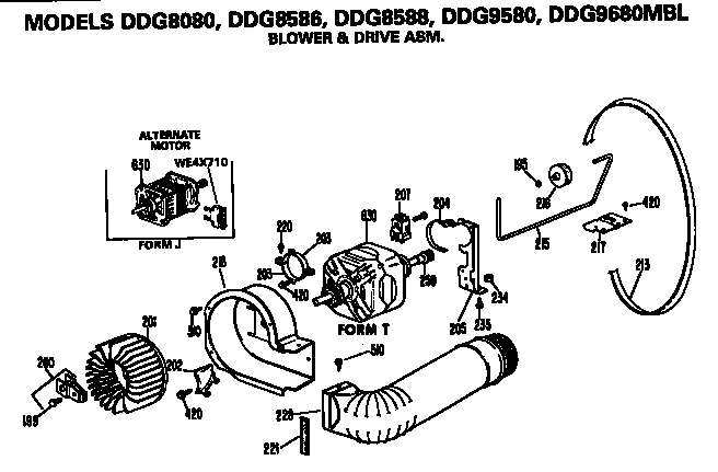 BLOWER AND DRIVE ASSEMBLY