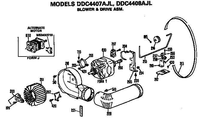 BLOWER AND DRIVE ASSEMBLY