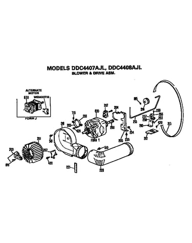 Blower and drive assembly