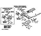 GE DDG7180MCL gas valve and burner assembly diagram