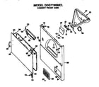 GE DDG7180MCL cabinet front diagram