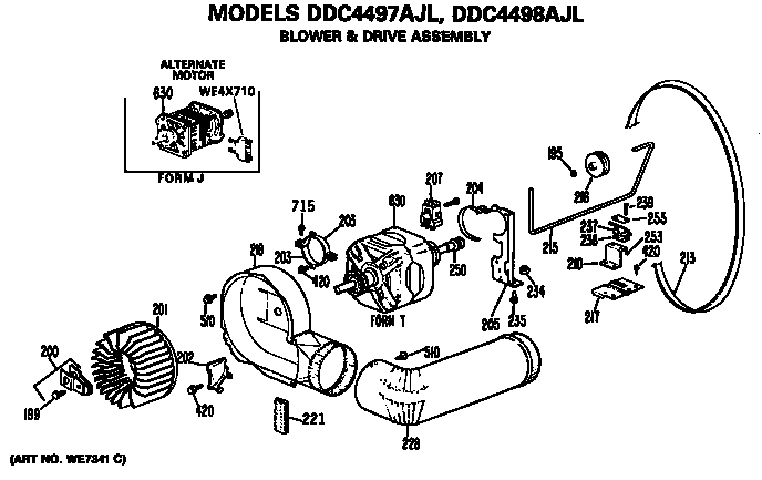 Blower and drive assembly