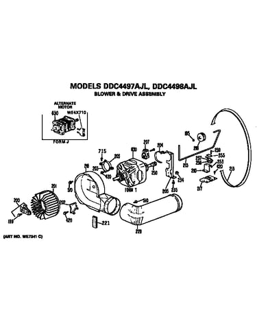 Blower and drive assembly