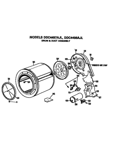 Drum and duct assembly