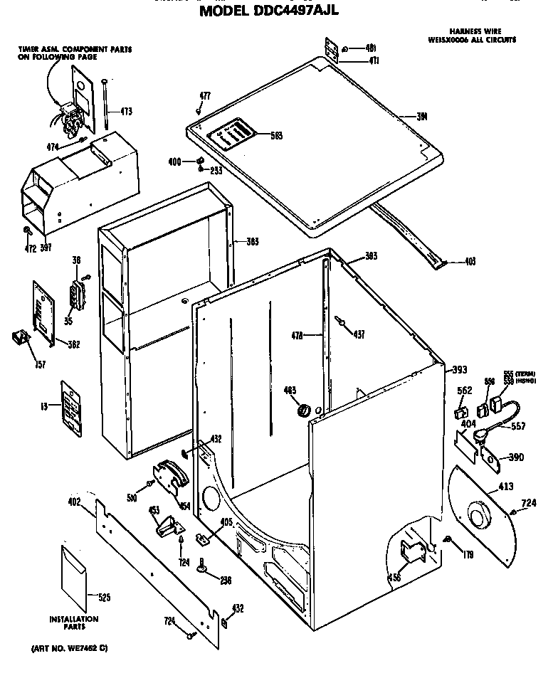 Cabinet for ddc4497ajl