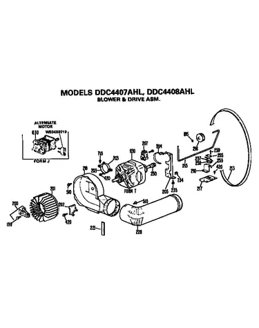 Blower and drive assembly