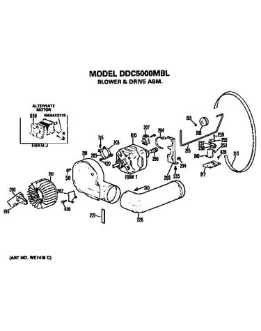 Blower and drive assembly