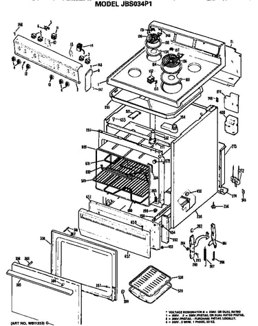 Main body/cooktop/controls