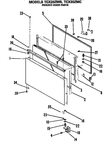 Freezer door