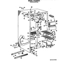 GE TFX20PMA freezer section diagram