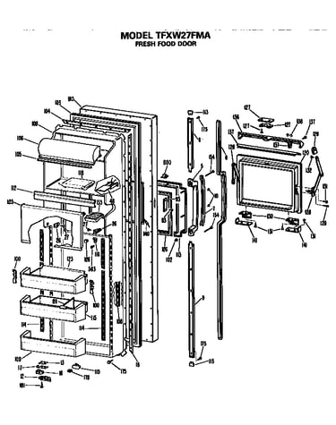 Refrigerator door