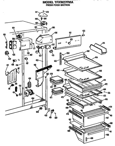 Refrigerator shelves