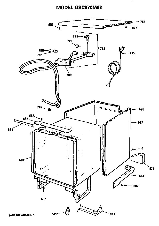 Cord/tub/baffle&trim