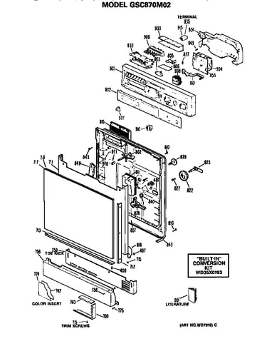 Front/control panel
