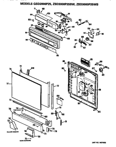 Front/control panel