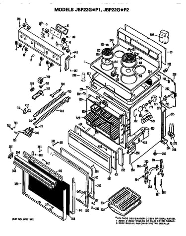 Main body/cooktop/controls