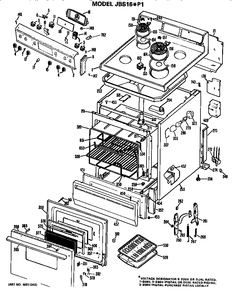 MAIN BODY/COOKTOP/CONTROLS